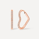 Shining Open Heart Earrings