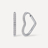 Shining Open Heart Earrings