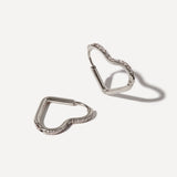 Shining Open Heart Earrings
