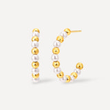 Dual Shine Pearl Earrings