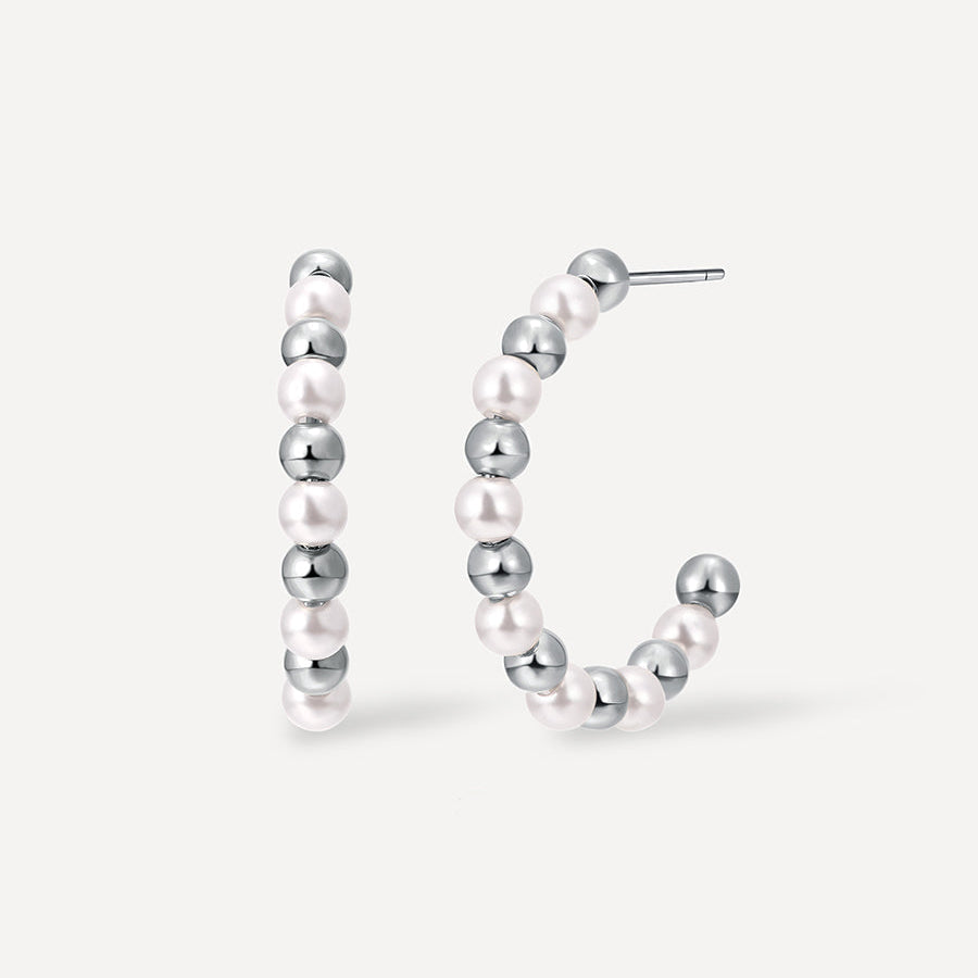 Dual Shine Pearl Earrings