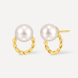 Vintage Wreath Pearl Earrings