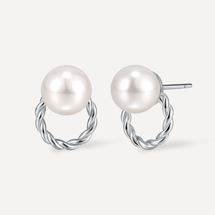 Vintage Wreath Pearl Earrings