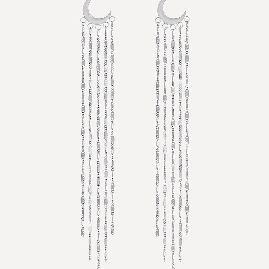 Moonlit Tassel Earrings