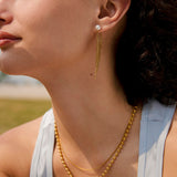 Fringe Pearl Earrings