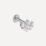 Triple Marquise Leaf Titan Piercing