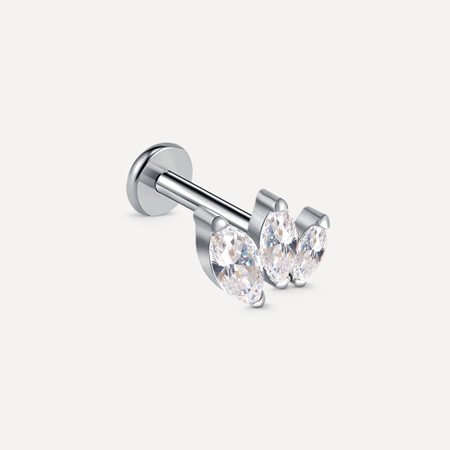 Triple Marquise Leaf Titan Piercing