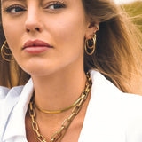 TEXTURED HOOPS LARGE Earrings